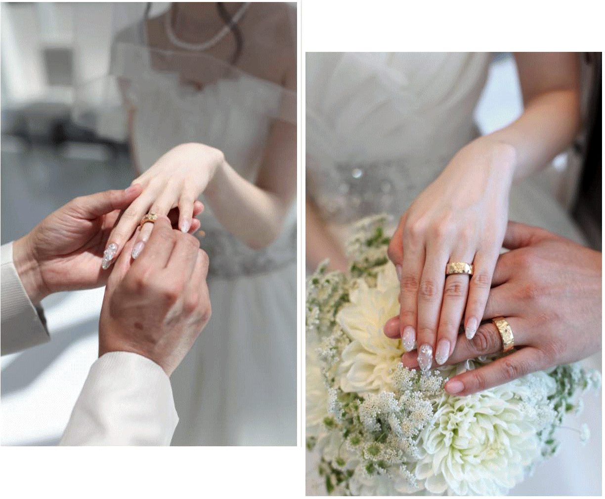 マリッジリング；数字「６」を結婚指輪に込めた指輪です。